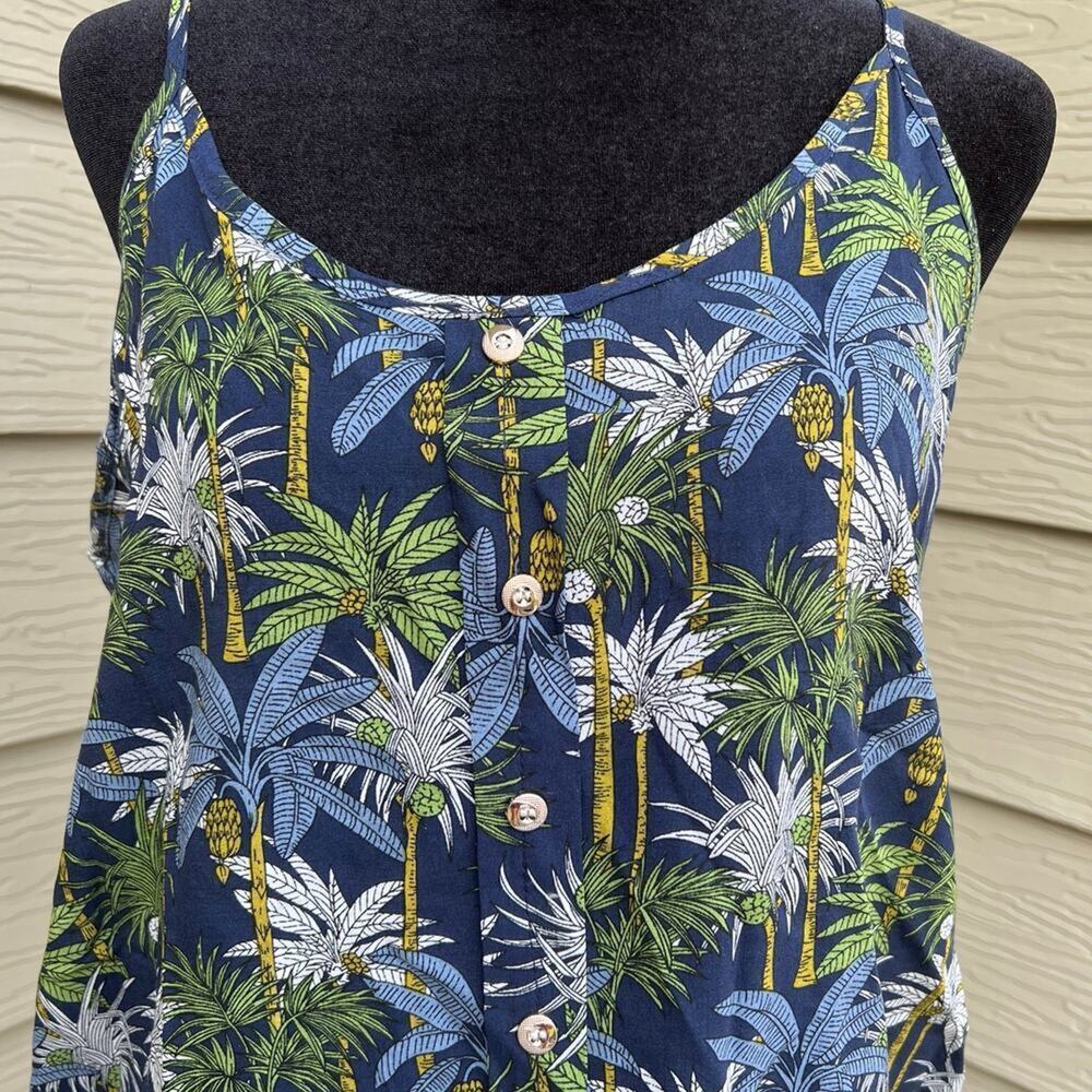 ACE FASHION Floral Tropical Cami Top, Women's size L